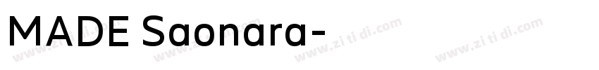 MADE Saonara字体转换